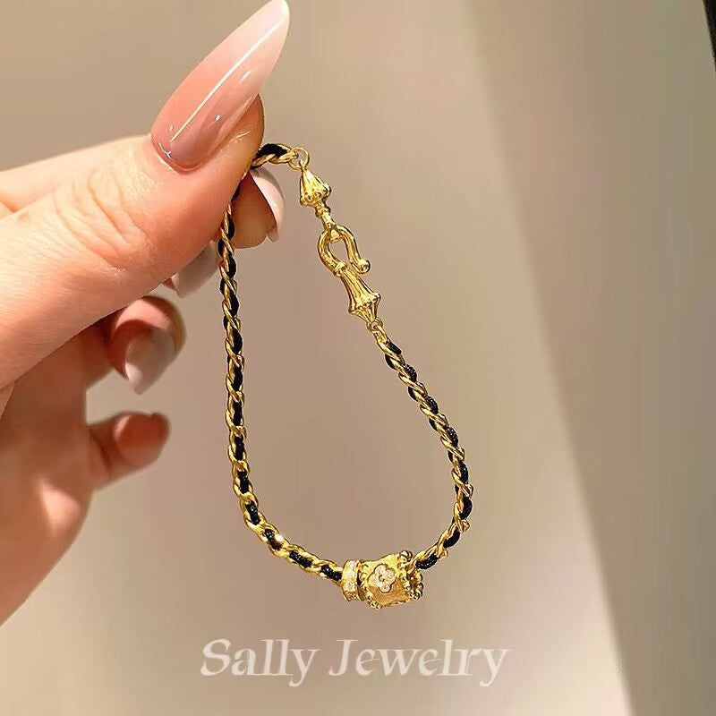 Black Gold Fortune Bracelet