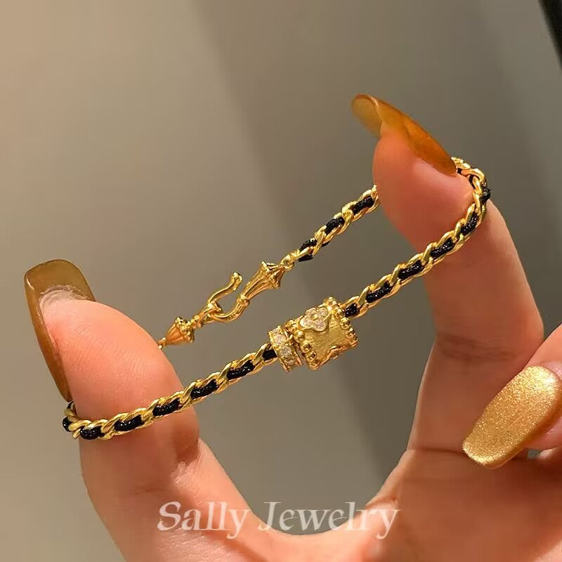 Black Gold Fortune Bracelet