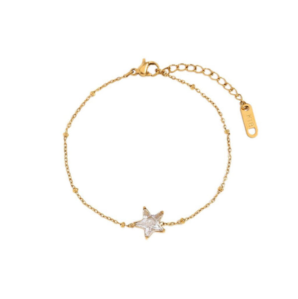 Five-pointed Star Bead Bracelet