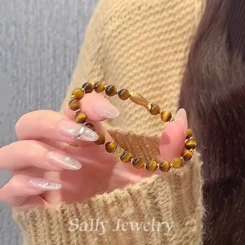 Goldfish Tiger Eye Stone Bracelet