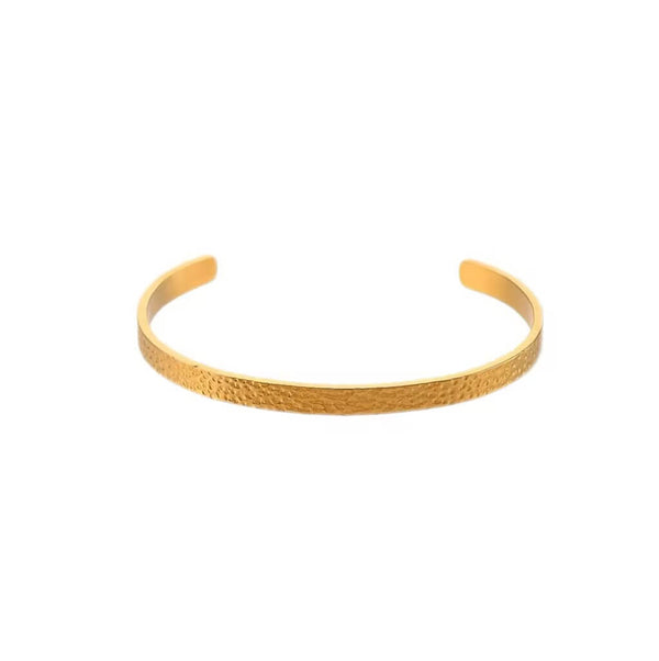 Hammered Cuff Bangle Bracelet