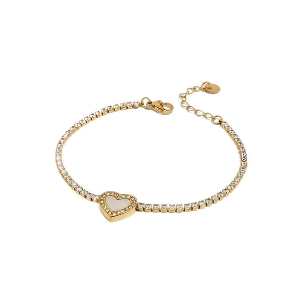 Heart Rhinestone Bracelet