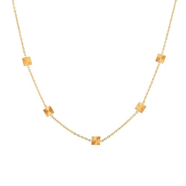 Laser Square Necklace