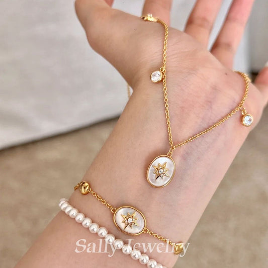 Shell Lucky Star Jewelry Set