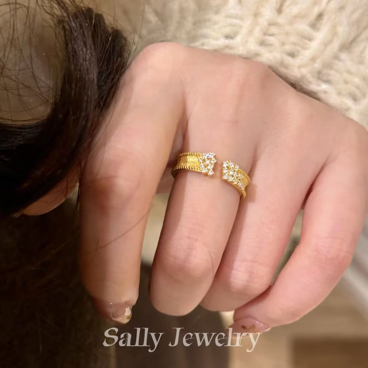 Star Brushed Ring